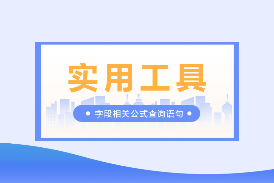 实用工具——WorkFine字段相关公式查询语句-习听风雨丨专注WorkFine开发