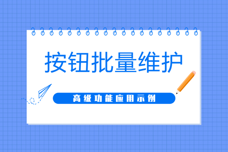 高级应用丨自定义按钮批量维护功能设计-本牛千智丨专注WorkFine开发