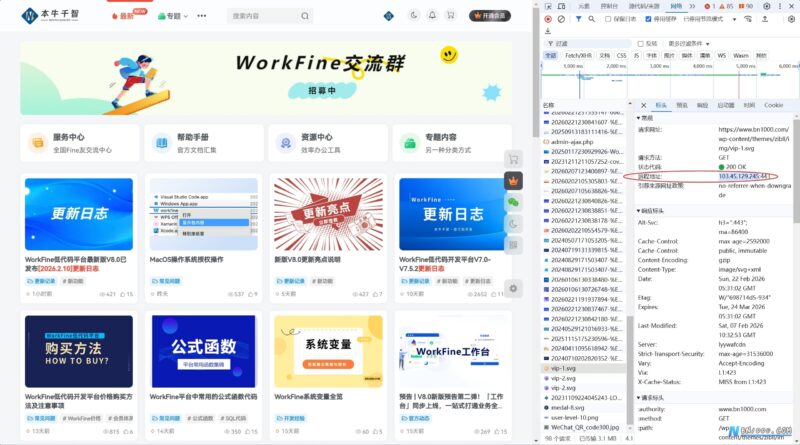如何查看网站开的CDN是否成功-本牛千智丨专注WorkFine开发