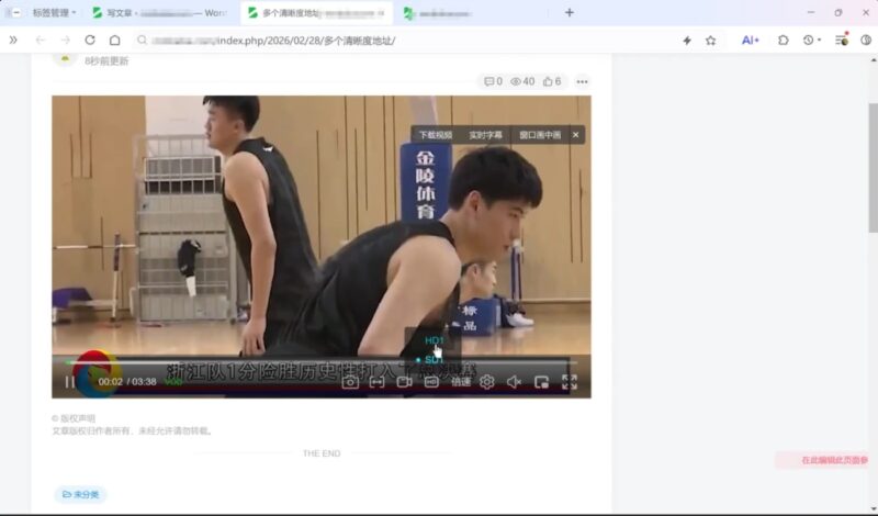 【经验分享】用子比主题做知识付费和教程站，这个免费的zwplayer视频播放插件太合适了-本牛千智丨专注WorkFine开发